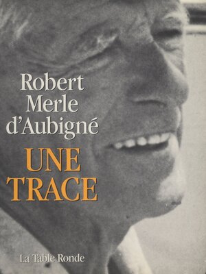 cover image of Une trace